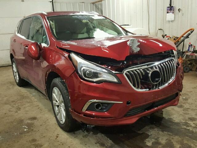 LRBFXDSAXHD150347 - 2017 BUICK ENVISION E BURGUNDY photo 1