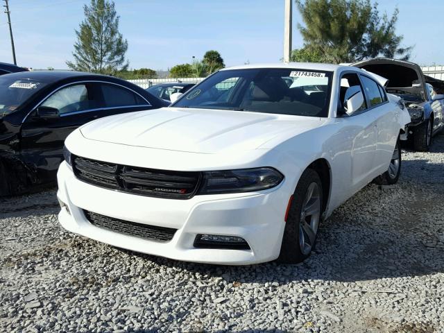 2C3CDXHG8GH187543 - 2016 DODGE CHARGER SX WHITE photo 2