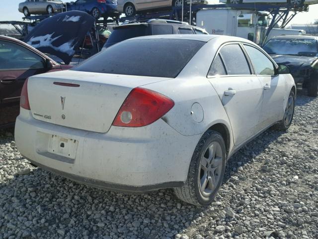 1G2ZG57B294180051 - 2009 PONTIAC G6 WHITE photo 4