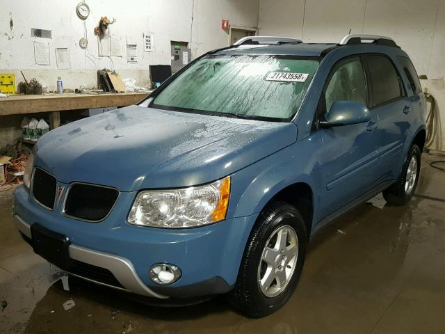 2CKDL43F486060844 - 2008 PONTIAC TORRENT BLUE photo 2