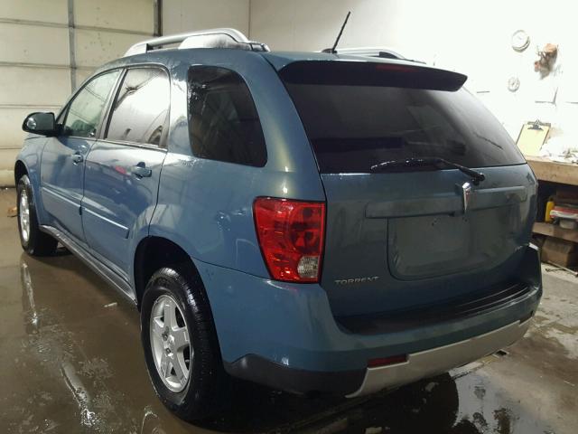 2CKDL43F486060844 - 2008 PONTIAC TORRENT BLUE photo 3