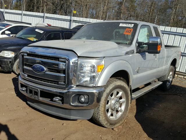 1FT7X2BT9BEB02707 - 2011 FORD F250 SUPER SILVER photo 2