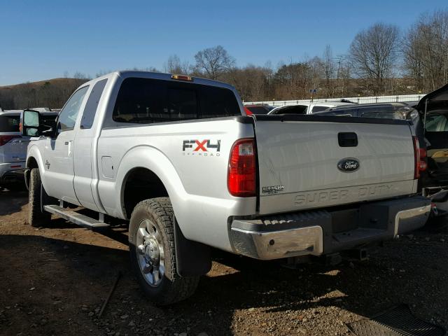 1FT7X2BT9BEB02707 - 2011 FORD F250 SUPER SILVER photo 3