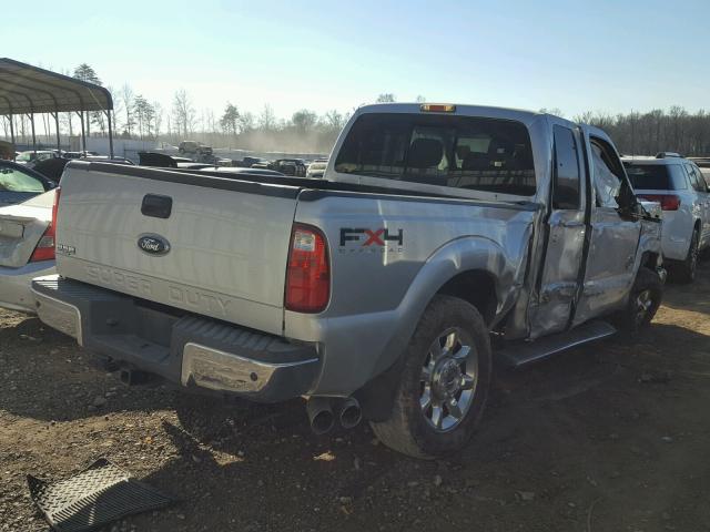 1FT7X2BT9BEB02707 - 2011 FORD F250 SUPER SILVER photo 4