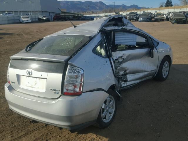 JTDKB20U687757151 - 2008 TOYOTA PRIUS SILVER photo 4