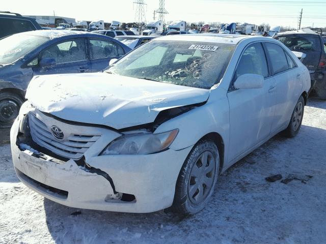 4T4BE46K78R017619 - 2008 TOYOTA CAMRY CE WHITE photo 2