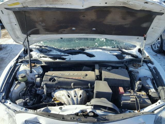 4T4BE46K78R017619 - 2008 TOYOTA CAMRY CE WHITE photo 7