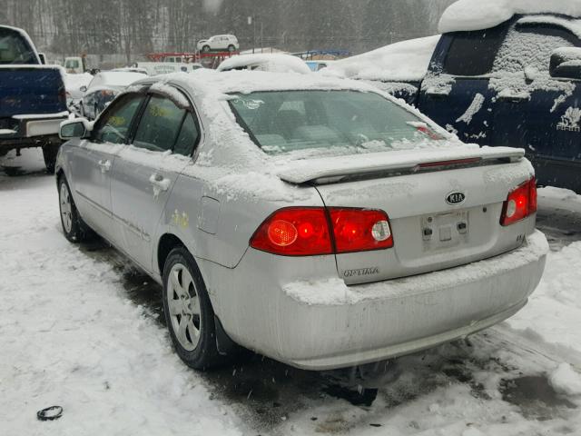 KNAGE123575163458 - 2007 KIA OPTIMA LX SILVER photo 3