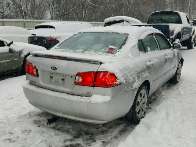 KNAGE123575163458 - 2007 KIA OPTIMA LX SILVER photo 4