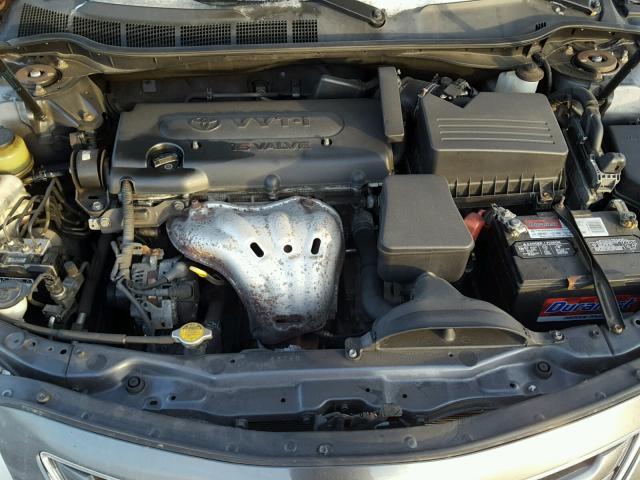 4T1BE46K39U850569 - 2009 TOYOTA CAMRY BASE GRAY photo 7