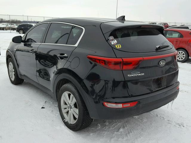 KNDPMCAC1H7065178 - 2017 KIA SPORTAGE L BLACK photo 3