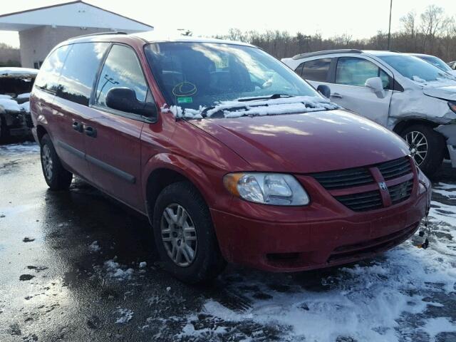 1D4GP24R77B194008 - 2007 DODGE GRAND CARA RED photo 1