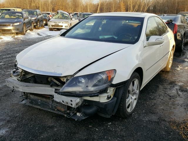 JH4KB16678C004155 - 2008 ACURA RL WHITE photo 2