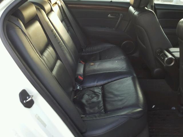 JH4KB16678C004155 - 2008 ACURA RL თეთრი ფოტო 6