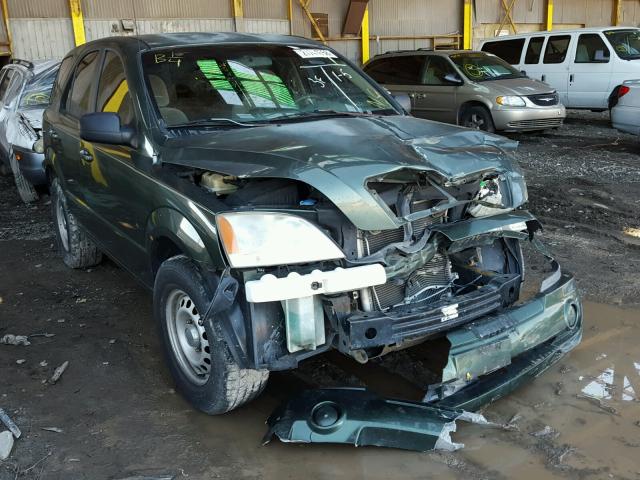 KNDJC733935149492 - 2003 KIA SORENTO EX GREEN photo 1