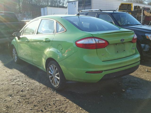 3FADP4BJ7EM113903 - 2014 FORD FIESTA SE GREEN photo 3