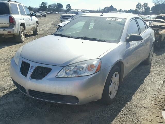 1G2ZF57B584143299 - 2008 PONTIAC G6/VALUE L SILVER photo 2