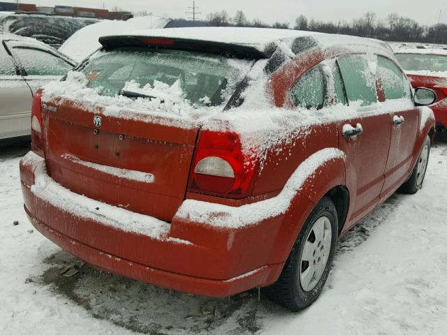 1B3HB28B78D739337 - 2008 DODGE CALIBER ORANGE photo 4