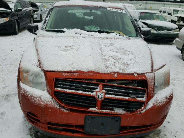 1B3HB28B78D739337 - 2008 DODGE CALIBER ORANGE photo 9