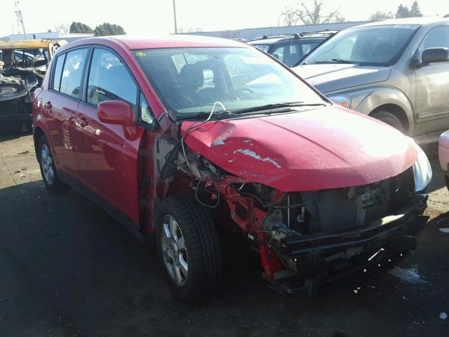 3N1BC13E78L430090 - 2008 NISSAN VERSA S RED photo 1