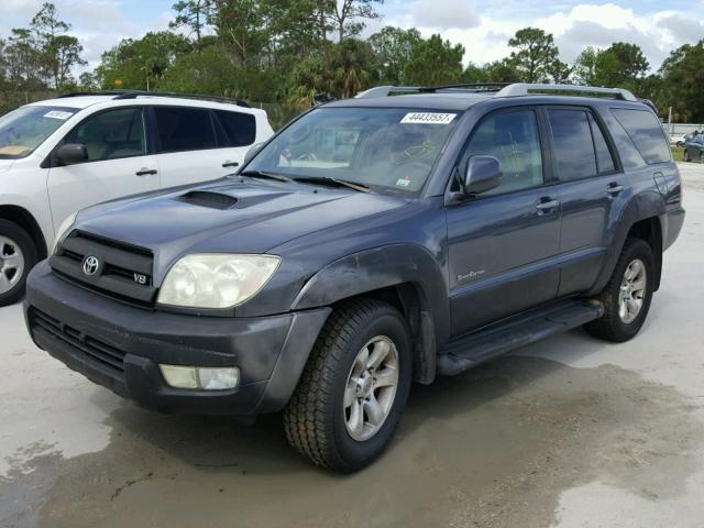 JTEZT14R430007711 - 2003 TOYOTA 4RUNNER SR GRAY photo 2