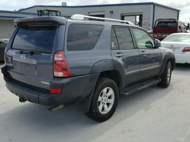 JTEZT14R430007711 - 2003 TOYOTA 4RUNNER SR GRAY photo 4