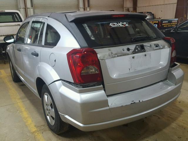 1B3HB28B47D111234 - 2007 DODGE CALIBER SILVER photo 3