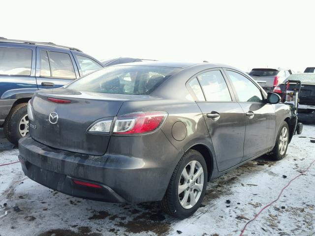 JM1BL1SF0A1338744 - 2010 MAZDA 3 I GRAY photo 4