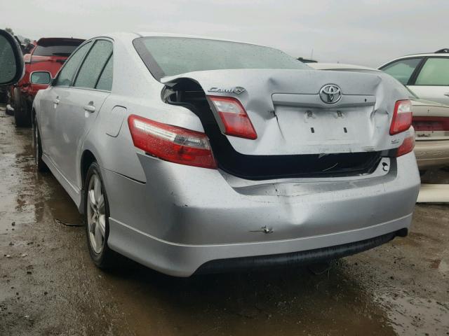 4T1BE46K78U770044 - 2008 TOYOTA CAMRY CE SILVER photo 3