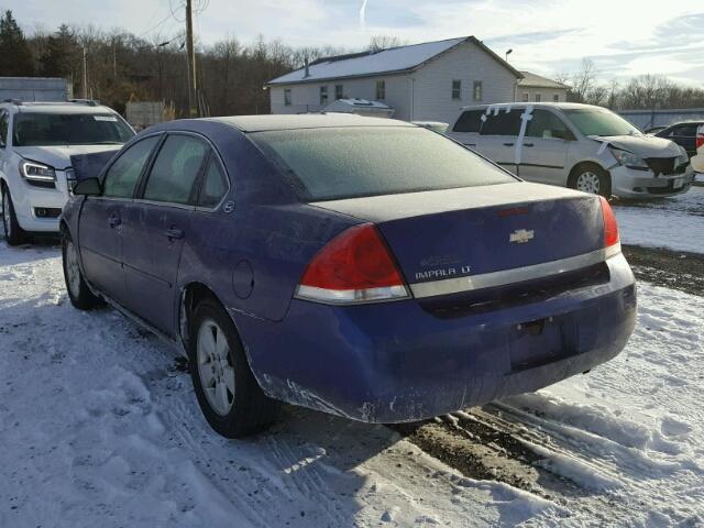 2G1WT55K769128865 - 2006 CHEVROLET IMPALA LT PURPLE photo 3