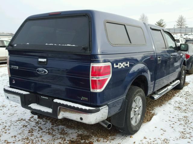 1FTFW1EV9AFD40782 - 2010 FORD F150 SUPER BLUE photo 4