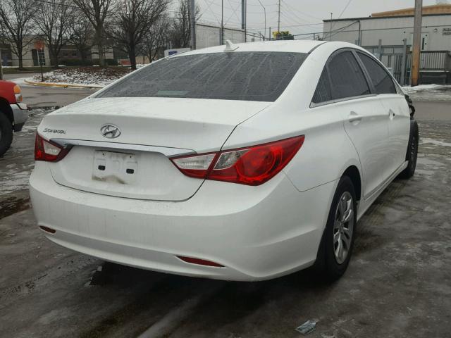 5NPEB4AC5BH098528 - 2011 HYUNDAI SONATA GLS WHITE photo 4