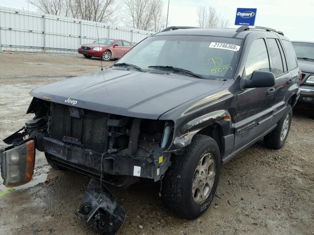 1J4GW58S6XC660059 - 1999 JEEP GRAND CHER BLACK photo 2