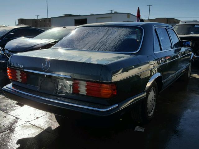 WDBCA35D1HA298702 - 1987 MERCEDES-BENZ 420 SEL GREEN photo 4