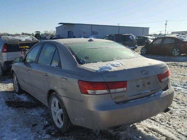 5NPEU46F57H266639 - 2007 HYUNDAI SONATA SE GRAY photo 3