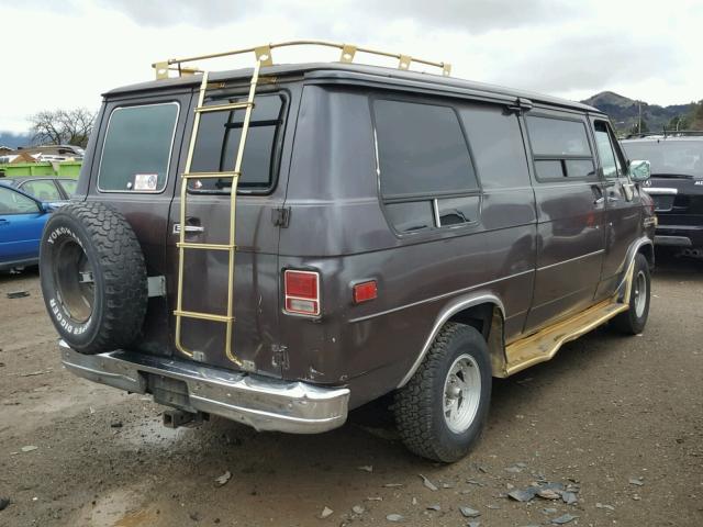 1GCEG25F6E7221174 - 1984 CHEVROLET G20 BROWN photo 4