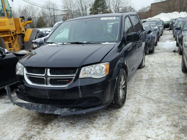 2C4RDGCG3ER384091 - 2014 DODGE GRAND CARA BLACK photo 2