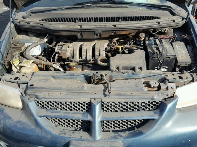 2B4GP45R4YR595877 - 2000 DODGE CARAVAN SE GREEN photo 7