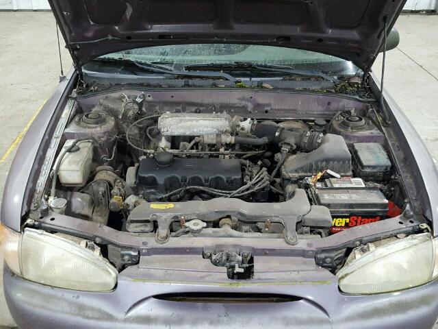 KMHVD14N3XU440508 - 1999 HYUNDAI ACCENT L GRAY photo 7