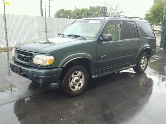 1FMZU32E5XZA68494 - 1999 FORD EXPLORER GREEN photo 2