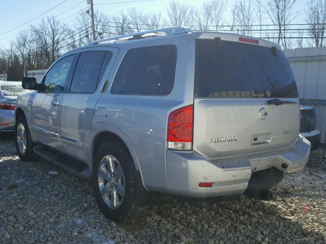 5N1AA0NE8DN601098 - 2013 NISSAN ARMADA PLA SILVER photo 3