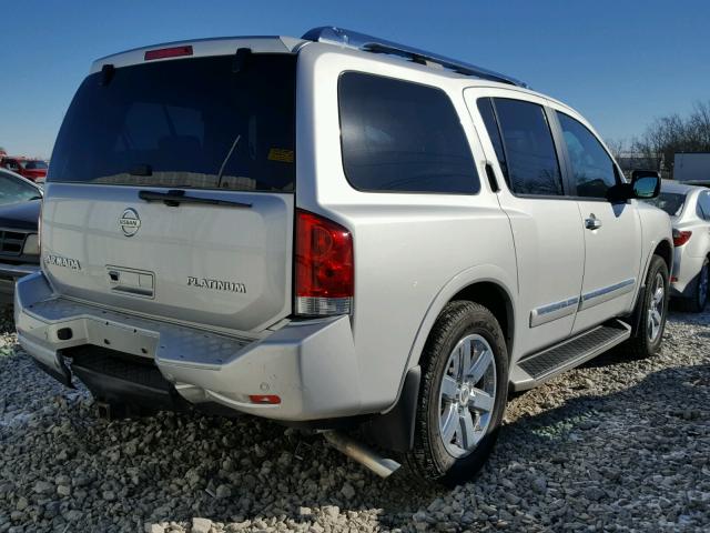 5N1AA0NE8DN601098 - 2013 NISSAN ARMADA PLA SILVER photo 4