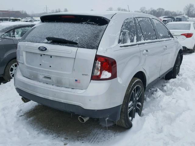 2FMDK3JC9DBC95427 - 2013 FORD EDGE SEL SILVER photo 4