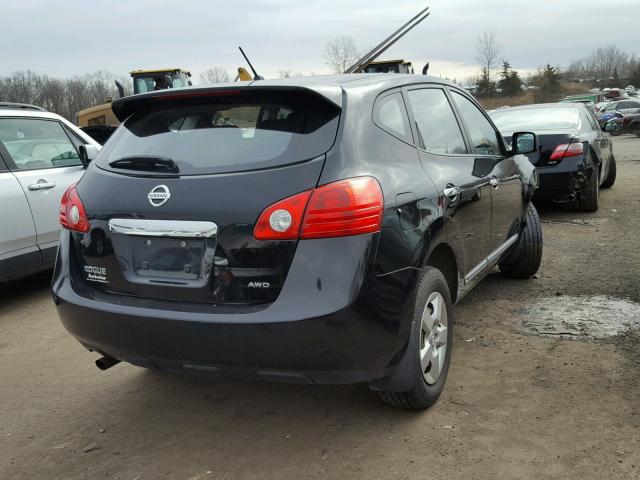 JN8AS5MV8BW660633 - 2011 NISSAN ROGUE S BLACK photo 4