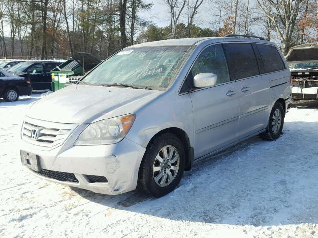 5FNRL3H40AB012708 - 2010 HONDA ODYSSEY EX SILVER photo 2