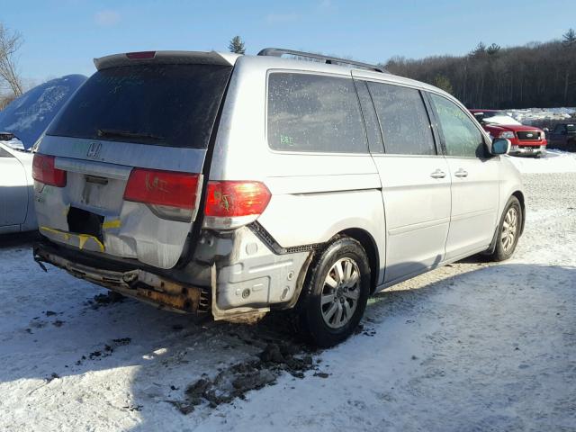 5FNRL3H40AB012708 - 2010 HONDA ODYSSEY EX SILVER photo 4