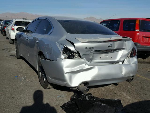 1N4AA5AP2EC915504 - 2014 NISSAN MAXIMA S SILVER photo 3