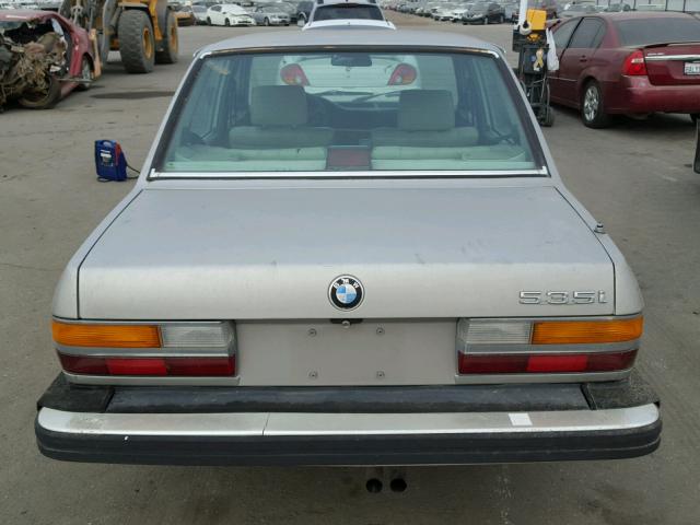 WBADC8408H1723051 - 1987 BMW 535 I AUTO GOLD photo 10