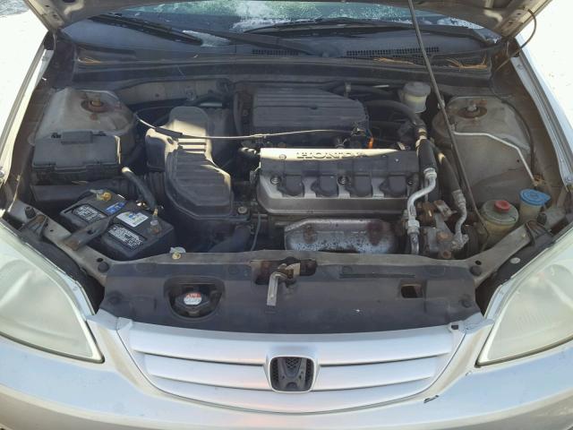 2HGES16211H560168 - 2001 HONDA CIVIC DX SILVER photo 7