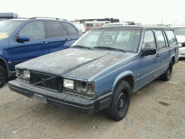 YV1FX8752F1000231 - 1985 VOLVO 745 GLE BLUE photo 2